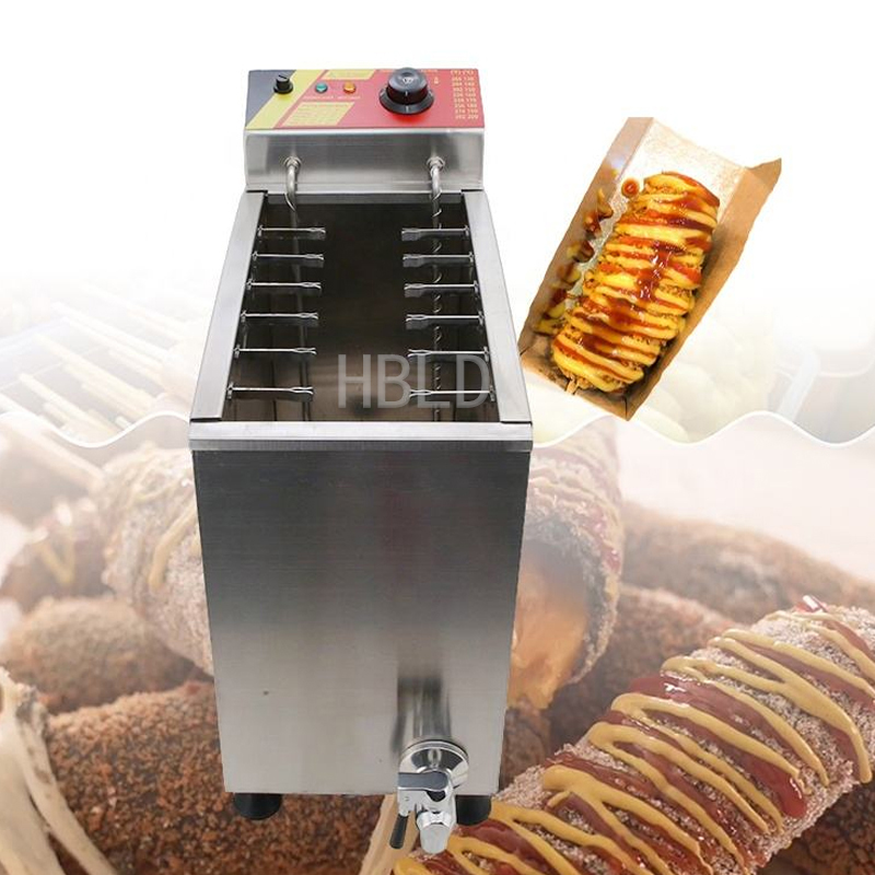 Corn Dog Stick - Elektrische Koreaanse maïs-kaas hotdog-stokjes friteuse -