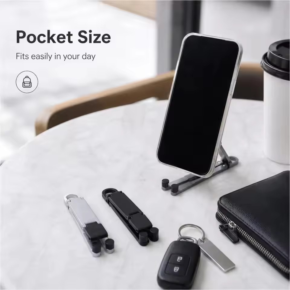 Vouwbare sleutelhanger telefoo - Taco Stand Holder recensie en prijs
